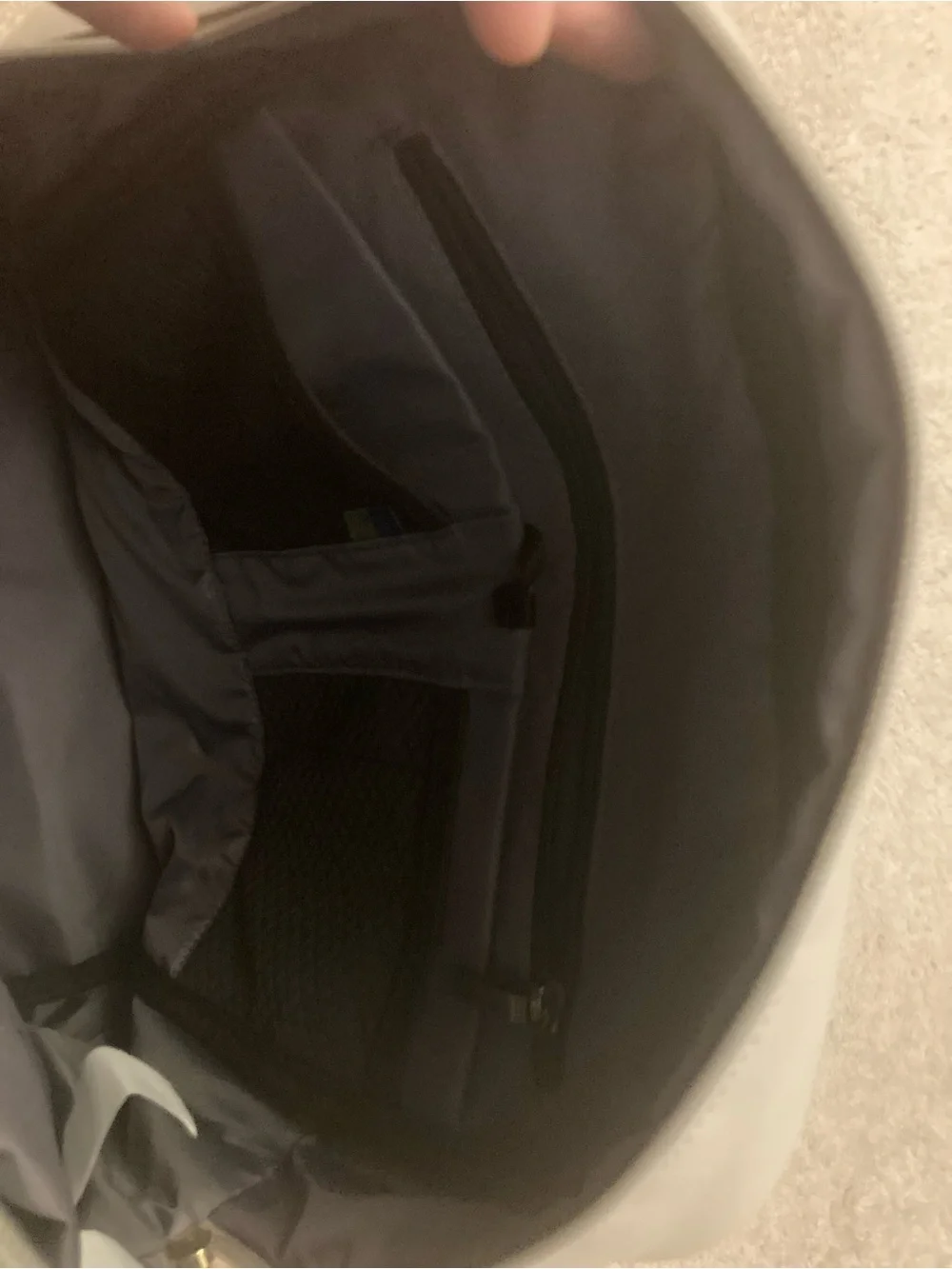 Target Soft Taupe Backpack with Gold Hardware